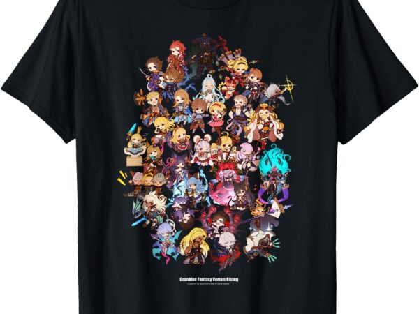 Granblue, fantasy, versus, rising, chibi characters, t-shirt